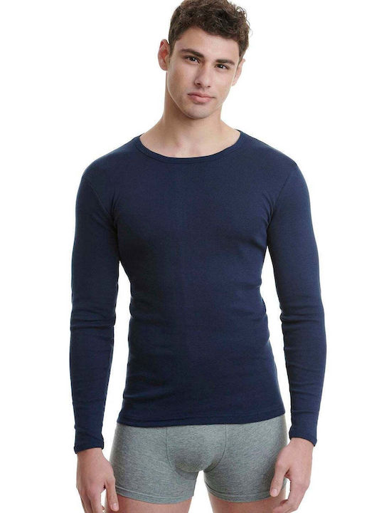 Men's Long Sleeve Undershirt in White Color