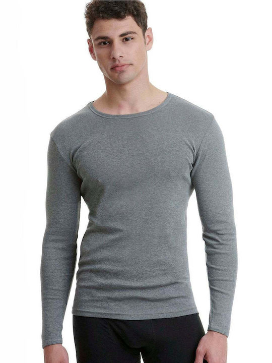 Men's Long Sleeve Undershirt in White Color