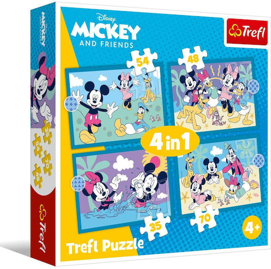 Puzzle 4-in-1 Funny Mickey Mouse Events Trefl