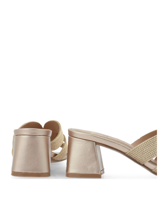 Fabric Sandals Rose Gold
