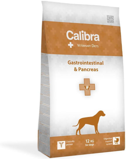 Calibra Vet Dog Gastrointestinal & Pancreas 2kg Dry Food for Dogs Gluten-Free with Rice, Fish and Salmon