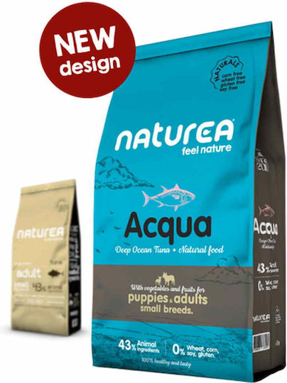 Naturea Naturals Aqua 5.5kg Dry Food Gluten-Free for Adult Small Breed Dogs with Tuna