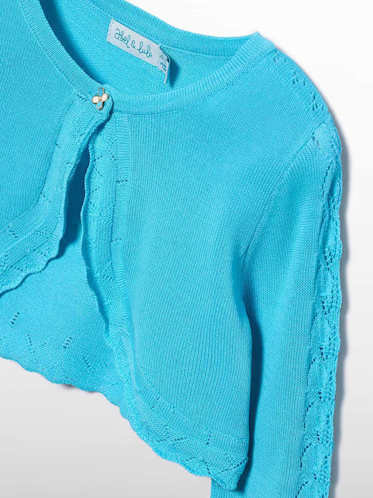 Kinderbolero Gestrickt Türkis