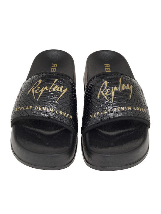 Lotty Slides in Black Colour