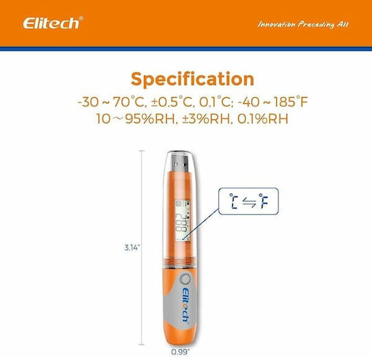 Elitech Μετρητής Θερμοκρασίας RC-51H