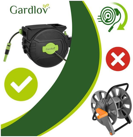 Automatic Wall Mounted Garden Hose Box with Hose 20m