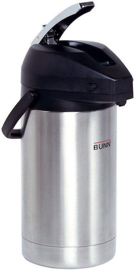 Bunn Δοχείο με Βρυσάκι Θερμός Ανοξείδωτο 3lt Ασημί