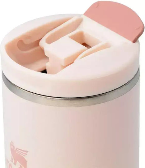 Stanley Transit Fliptop Thermosflasche Rostfreier Stahl BPA-frei 350ml Rose Quartz