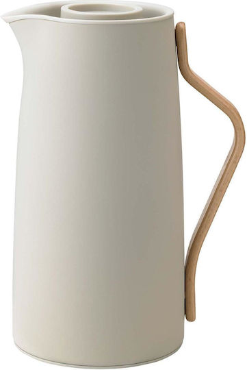 Stelton Emma Coffee Thermal Jug Thermos Stainless Steel 1.2L Beige