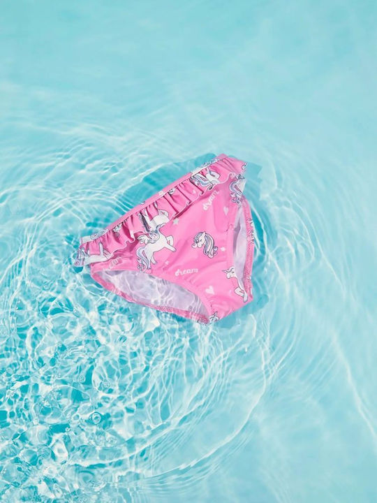 Name It Costum de Baie Slip Roz pentru Copii