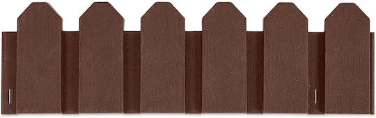 Smartic Gardă Vie De Grădină Metalică Maro 58x18cm 8 Bucăți