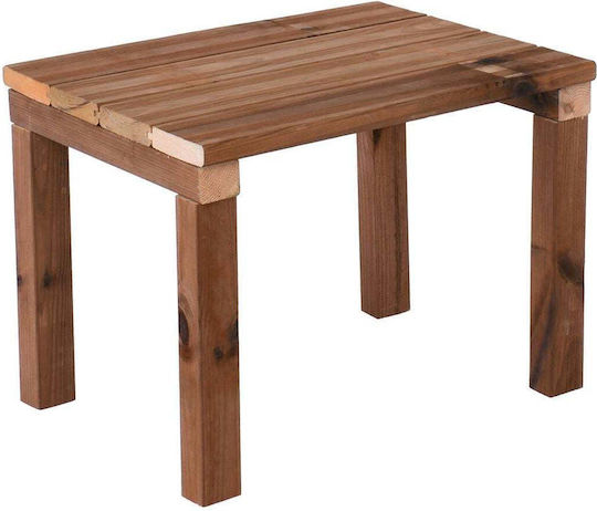 Wooden Bar Table for Small Outdoor Spaces Lugano Walnut Shade 48x37x36cm E2202