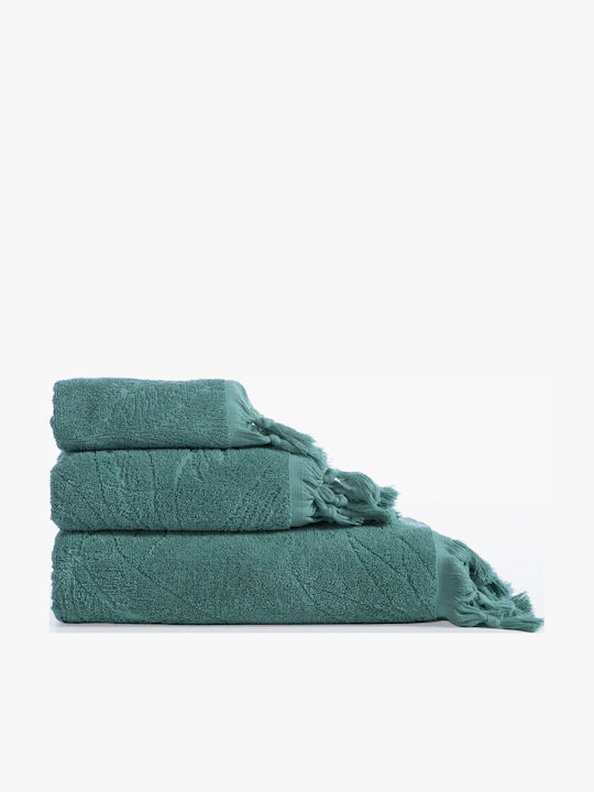 Nef-Nef Homeware Πετσέτα Προσώπου Charisma 50x90εκ. Blue Charisma Βάρους 550gr/m²