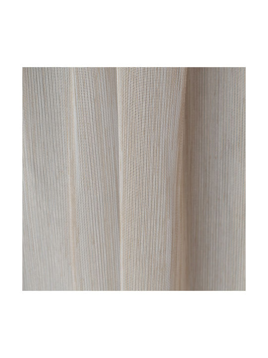 Saray Home Curtain With Beige-Pooru Pencil Pleat 140x280cm