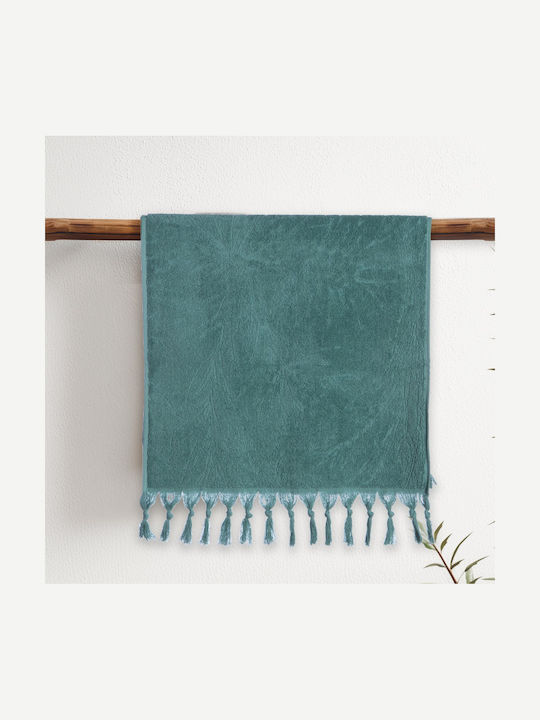 Nef-Nef Homeware Πετσέτα Προσώπου Charisma 50x90εκ. Blue Charisma Βάρους 550gr/m²