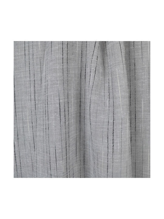 Saray Home Curtain With Pencil Pleat Gray 140x280cm