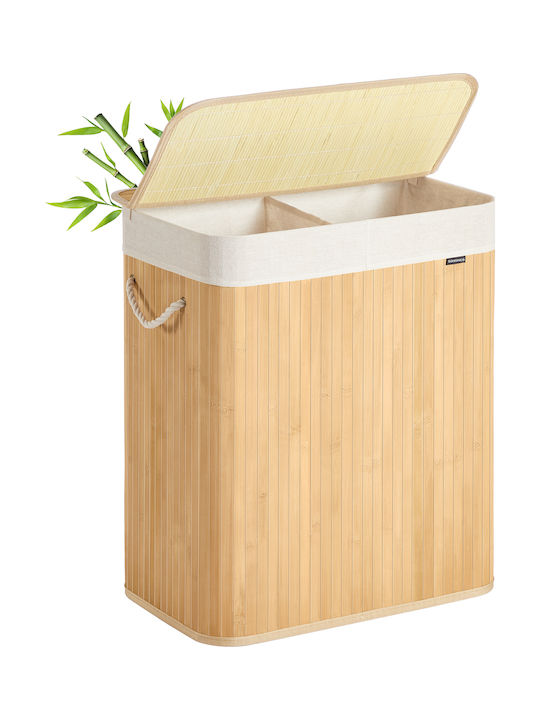 Songmics Καλάθι Απλύτων Bamboo 100lt με Καπάκι Songmics Καλάθι Απλύτων Bamboo 100lt με Καπάκι