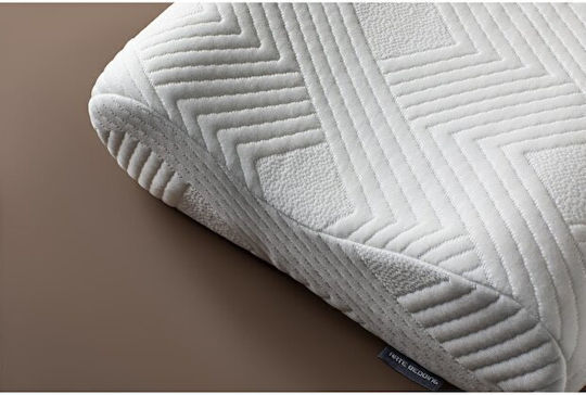 SteweHome Orthopedic Bed Pillow Made of Cotton Visco Antibacterial Comfortable Elegant Beige 40x60cm