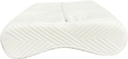SteweHome Orthopedic Bed Pillow Made of Cotton Visco Antibacterial Comfortable Elegant Beige 40x60cm