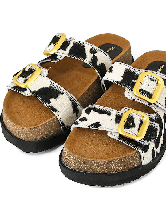 Leather Women's Flat Sandals Flatforms