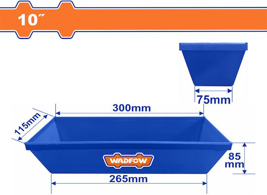 Wadfow Wnq1330 Plastic Tray for Gypsum Putty 10"