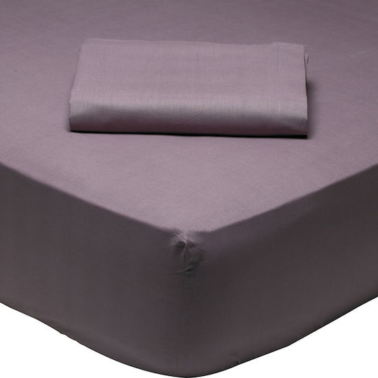 Das Home for Single Bed 100x200+35cm with Elastic Best 1010 Purple