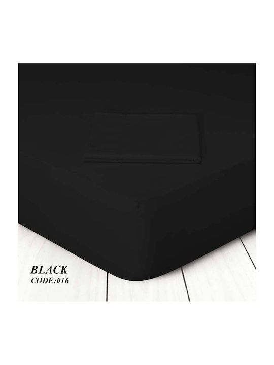 Marwa Σεντόνι Μονό 160x250εκ. Black 016