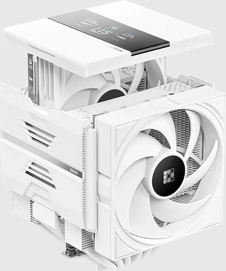 Sudokoo SK620V CPU Cooling Fan Dual Fan For Socket AM4/AM5/1200/1700 White