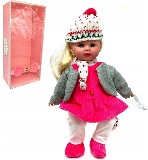 Păpușă Fetiță Iarnă cu Sunet 40cm În Cutie 526303 Adar