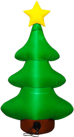 Outdoor Inflatable Christmas Tree Decoration Led Lighting Built-in Compressor 125 Cm Green