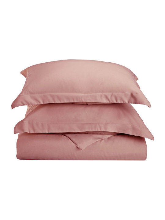 Anna Riska Luxury Σεντόνι Υπέρδιπλο με Λάστιχο 160x200+25εκ. 8 Blush Pink