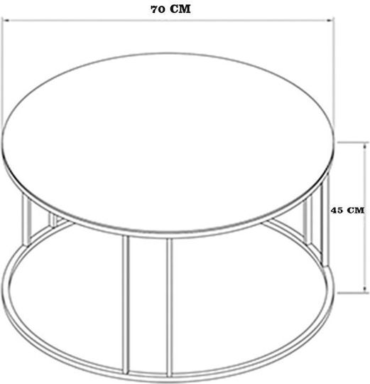 Stewehome Кръгла Кафе Маса С Черно Сгъваемо Стъкло И Златисти Крака 70x70x45см Stewehome Кръгла Кафе Маса С Черно Сгъваемо Стъкло И Златисти Крака 70x70x45см