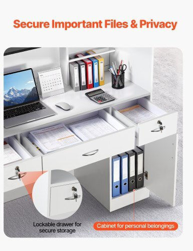 Vevor Professionelles Büroempfang P127,5xB52xH110cm