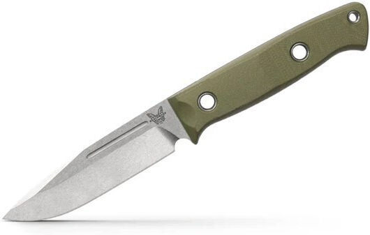 Benchmade Bushcrafter Messer Überleben Rot mit Scheide