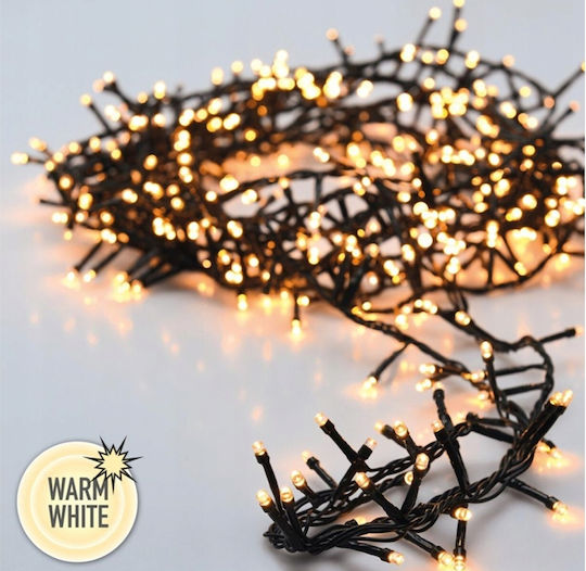 500 Lichter LED 10m. Warmes Weiß in Zeichenfolge 1Stück 500 Lichter LED 10m. Warmes Weiß in Zeichenfolge 1Stück