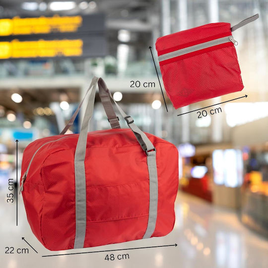 WeDo Red Fabric Suitcase M48xW22xH35cm