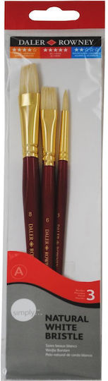 Simply Oil Brushes Weißes Borstenset 3tlg. - Kurzer Stiel #2