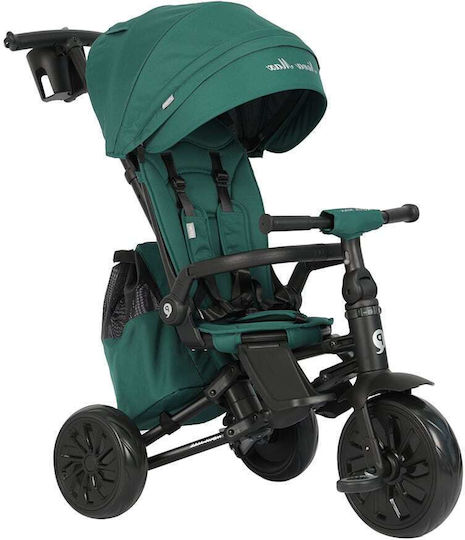 Q Play Nova Max Convertible with Parental Handle 6 in 1 for 10 Months Green