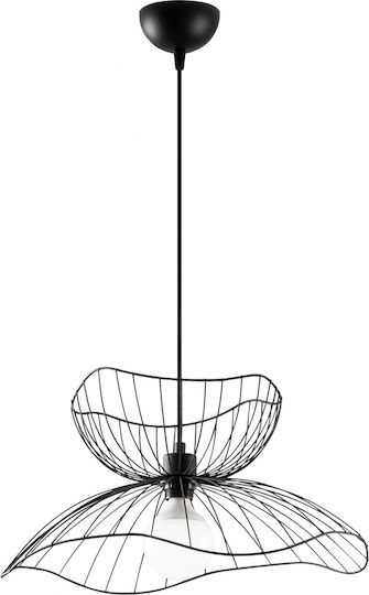 HomeMarkt Hängelampe Schwarz 50x50x121cm