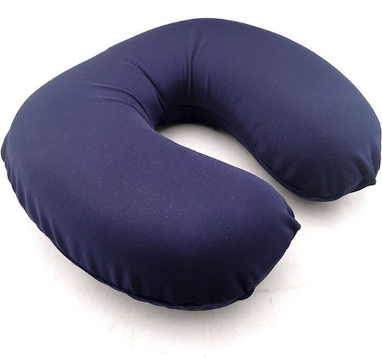 Mobiak Μαξιλαράκι Ταξιδίου Memory Foam με Θήκη Μεταφοράς Μπλε