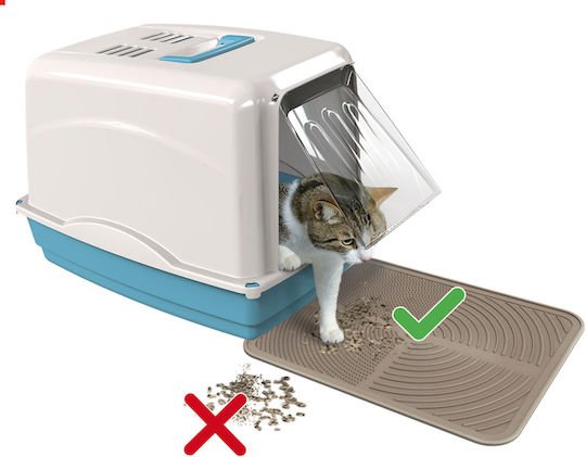 Anti-dirt Mat Litter Tray 41.5x32cm Light Pink