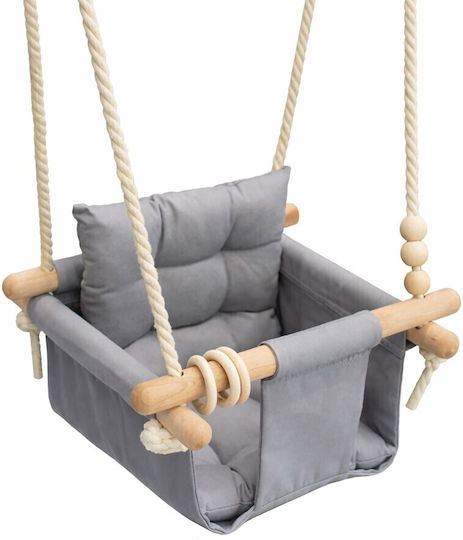 Hanging Wooden Swing Beige