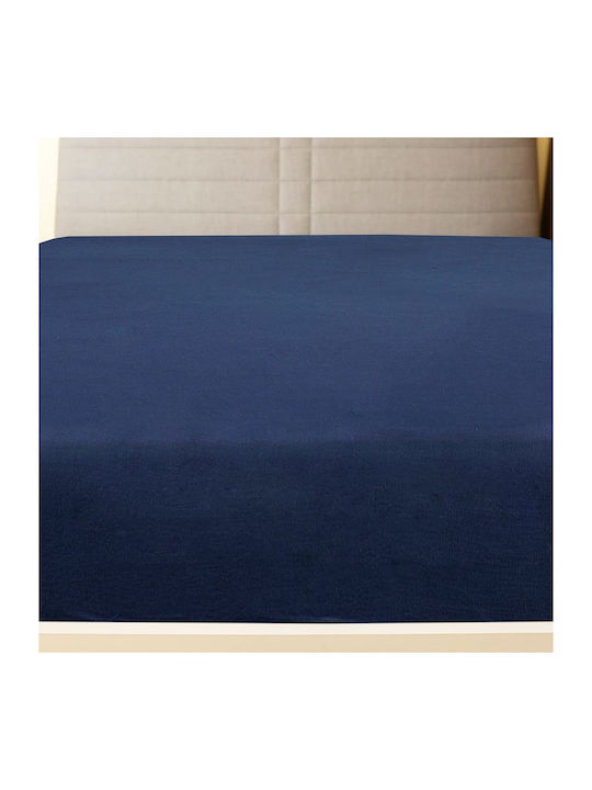vidaXL Sheet Sets King Size with Elastic 180x200cm. Blue 2pcs