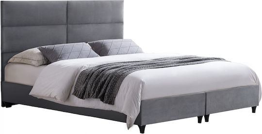 Κρεβάτι King Size για Στρώμα 180x200cm Γκρι Κρεβάτι King Size για Στρώμα 180x200cm Γκρι