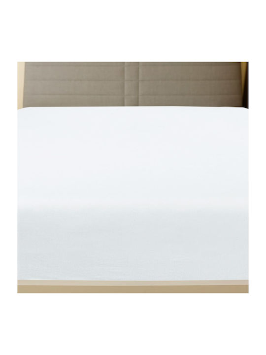vidaXL Sheet Set with 1 Pillowcase for Single Bed with Elastic 90x200cm. White 2pcs