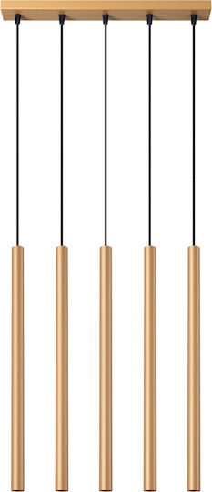 Sollux Pastelo Pendant Light Gold 52x14cm