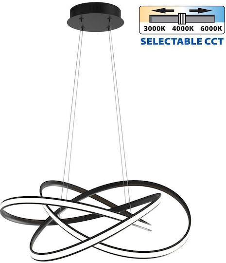 Vivalux LED Κρεμαστό Φωτιστικό Μαύρο 60x120εκ. Vivalux LED Κρεμαστό Φωτιστικό Μαύρο 60x120εκ.