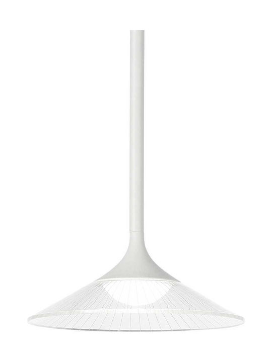 Ideal Lux Tristan Sp Ρυθμιζόμενο Κρεμαστό Φωτιστικό Λευκό LED Καμπάνα 18x43x28εκ.