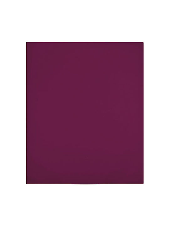 vidaXL Чаршаф Двойна с Ластик 140x200см. Червено