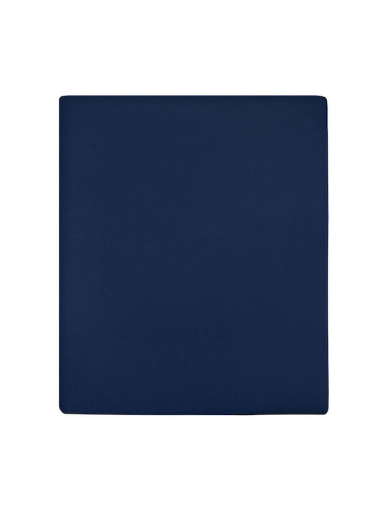 vidaXL Sheet for Single Bed with Elastic 100x200cm. Blue